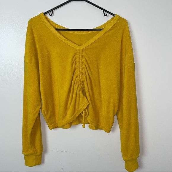 Aerie Sweater – Yellow, Size Small Petite - Picture 4 of 10
